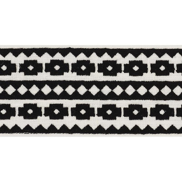 Talitha Tape Black 70642 by Schumacher Trim Couture Trims - Fabric Carolina -