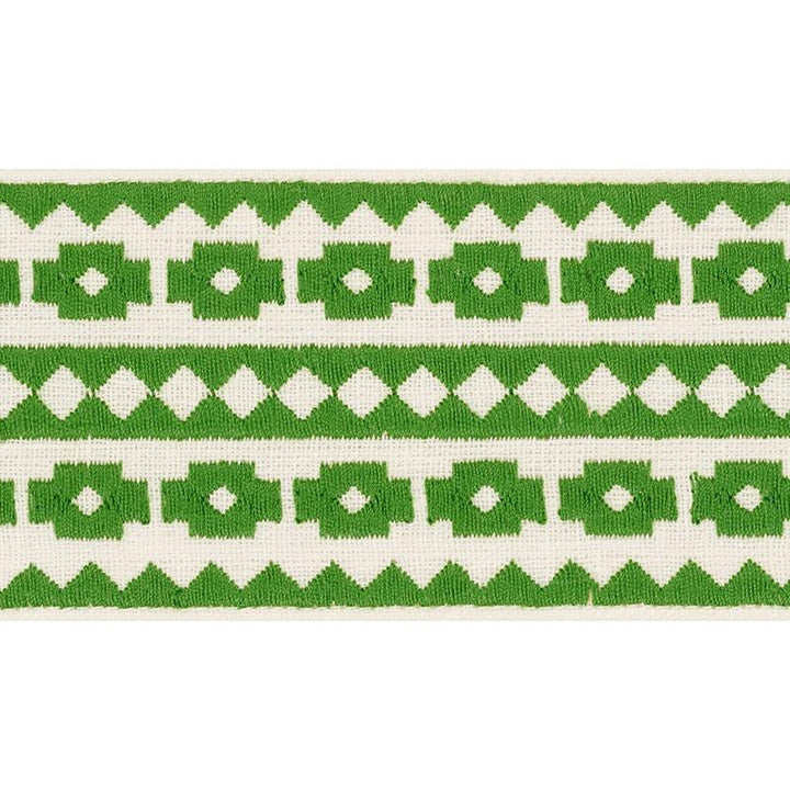 Talitha Tape Green 70644 by Schumacher Designer Trim Couture Trims - Swanky Fabrics -