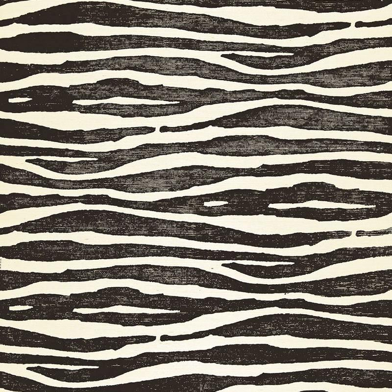 Ripple Sisal Zebra 5006132 by Schumacher Wallpaper Celerie Kemble 27.0" - Fabric Carolina -