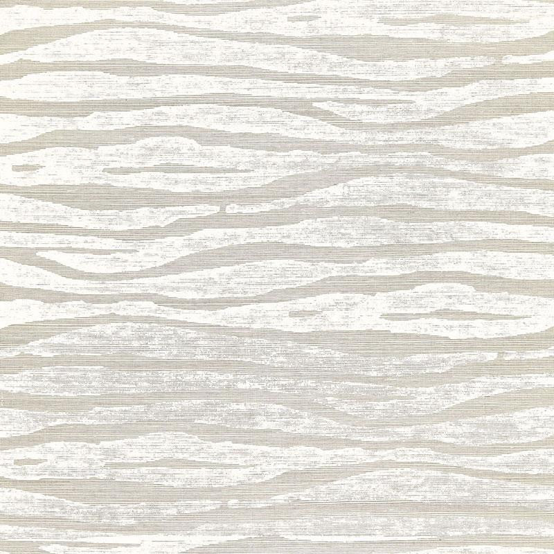 Ripple Sisal Fog & Chalk 5006133 by Schumacher Wallpaper Celerie Kemble 27.0" - Fabric Carolina -
