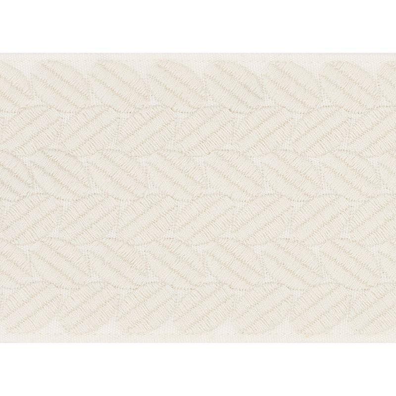 Berkeley Tape Wide Ivory 70650 by Schumacher Designer Trim Happy Together Ii 1.0" - Swanky Fabrics -