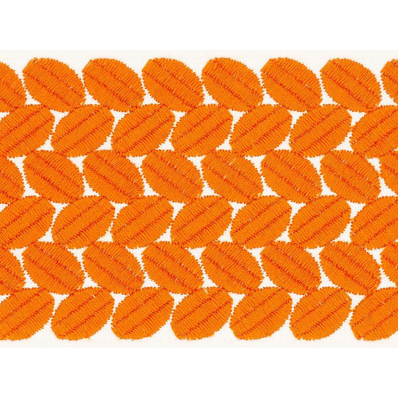 Berkeley Tape Wide Orange 70651 by Schumacher Trim Happy Together Ii 1.0" - Fabric Carolina -