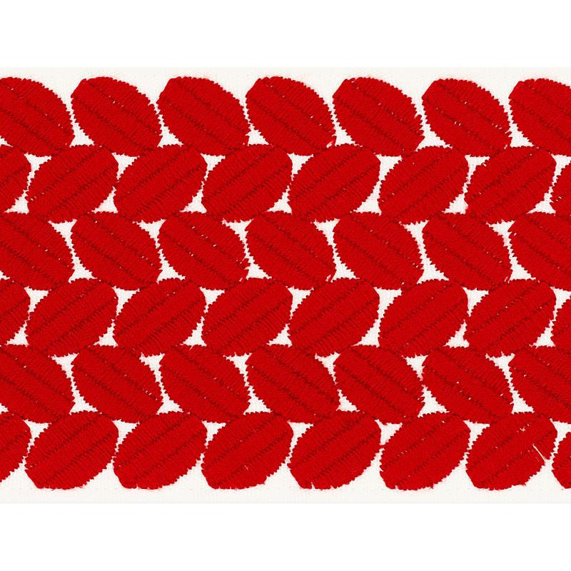 Berkeley Tape Wide Red 70652 by Schumacher Trim Happy Together Ii 1.0" - Fabric Carolina -
