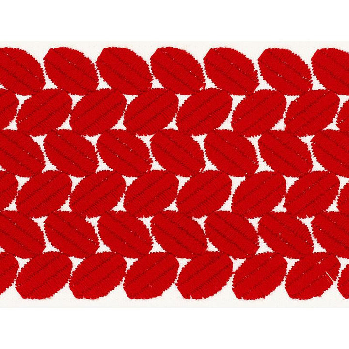 Berkeley Tape Wide Red 70652 by Schumacher Trim Happy Together Ii 1.0" - Fabric Carolina -