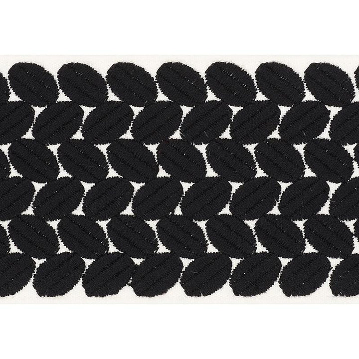 Berkeley Tape Wide Black 70656 by Schumacher Trim Happy Together Ii 1.0" - Fabric Carolina -