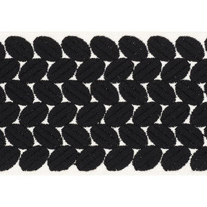 Berkeley Tape Wide Black 70656 by Schumacher Trim