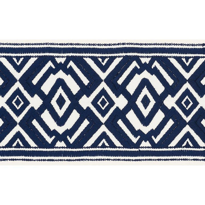 Avalon Tape Blue 70664 by Schumacher Designer Trim Couture Trims 5.5" - Swanky Fabrics -
