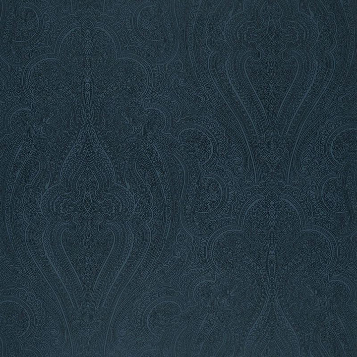 Breckenridge Paisley Lapis 5006241 by Schumacher Wallpaper Luxe Lodge 27.0" - Fabric Carolina -