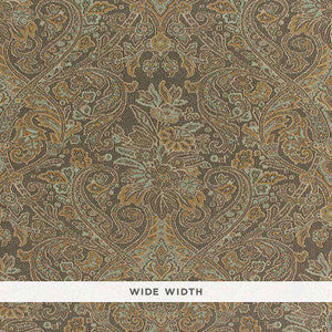 Sinclair Paisley Java 5006250 by Schumacher Wallpaper