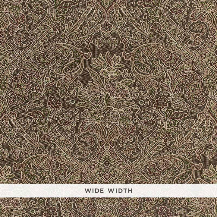 Sinclair Paisley Ash 5006252 by Schumacher Wallpaper Luxe Lodge 27.0" - Fabric Carolina -