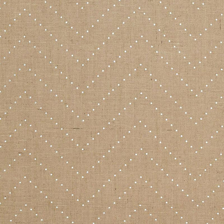 Colton Chevron Natural / Silver 5006280 by Schumacher Wallpaper Celerie Kemble 16.25" - Fabric Carolina -