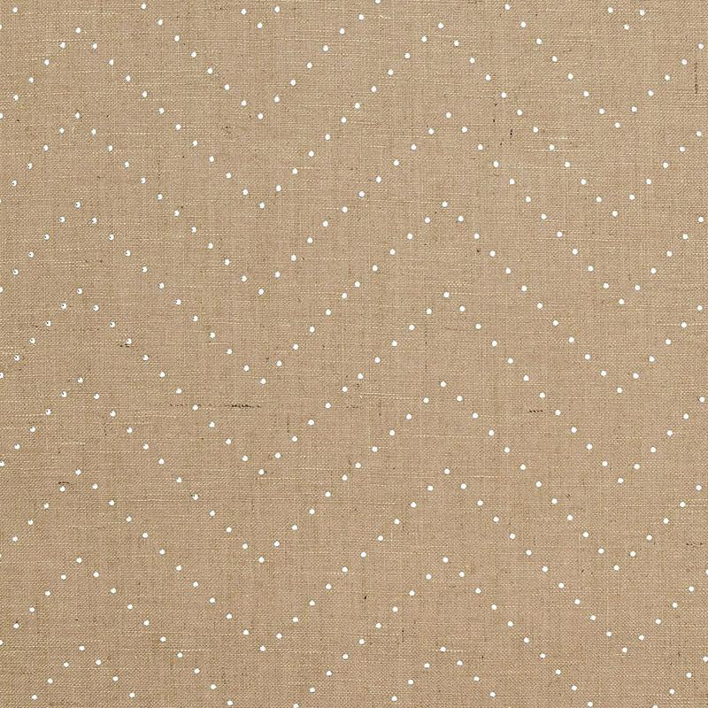 Colton Chevron Natural / Silver 5006280 by Schumacher Designer Wallpaper Celerie Kemble 16.25" - Swanky Fabrics -