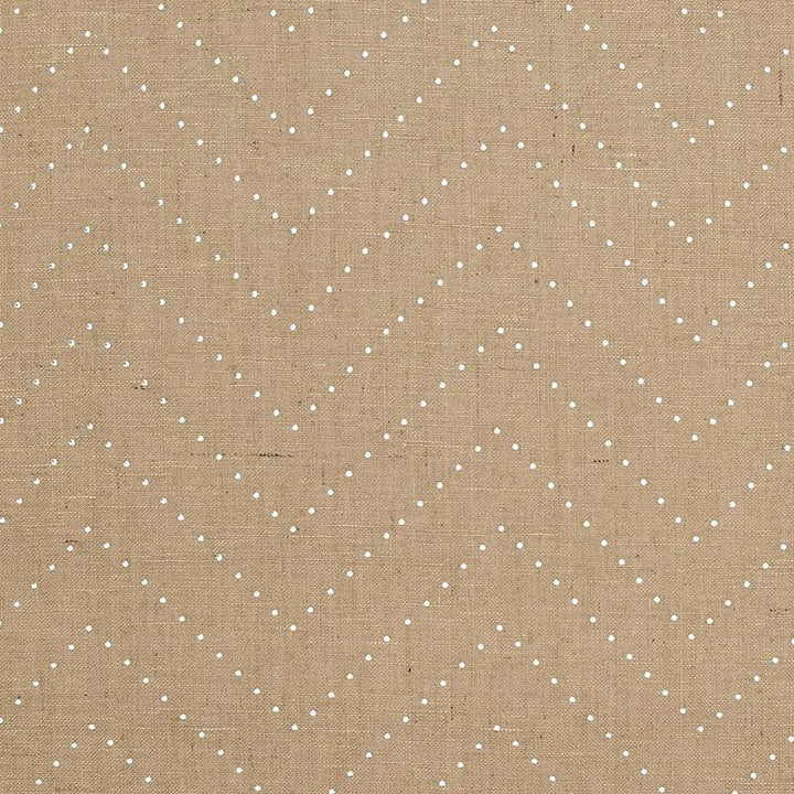 Colton Chevron Natural / Silver 5006280 by Schumacher Designer Wallpaper Celerie Kemble 16.25" - Swanky Fabrics -