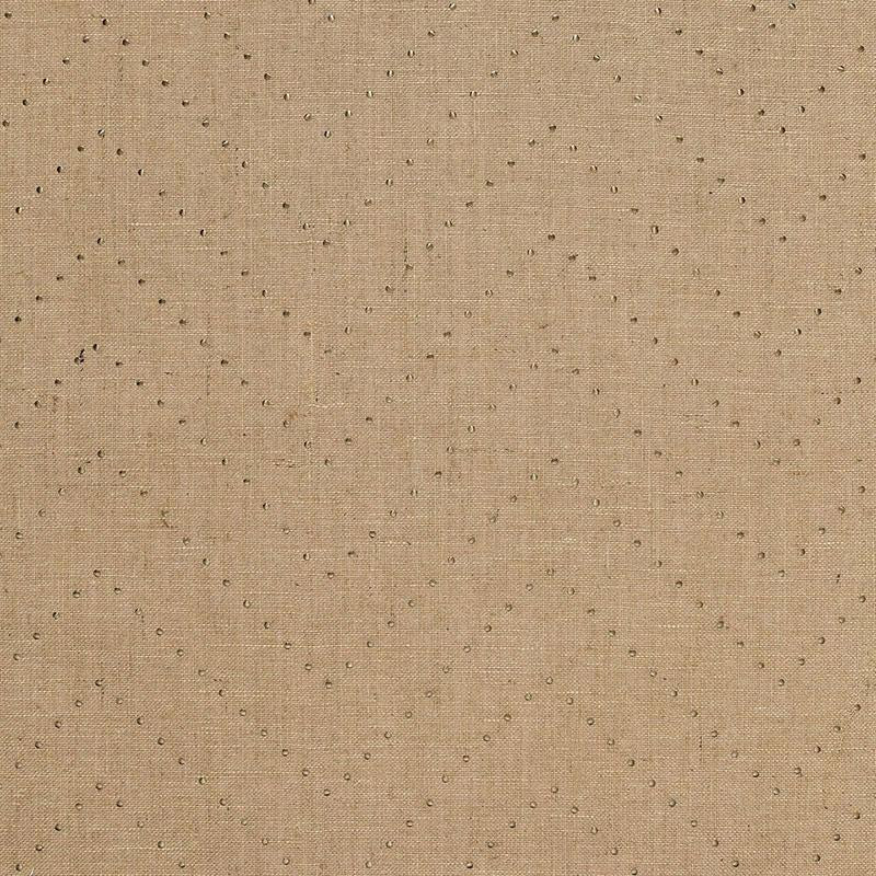Colton Chevron Natural / Bronze 5006281 by Schumacher Designer Wallpaper Celerie Kemble 16.25" - Swanky Fabrics -
