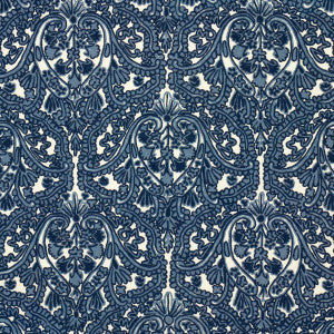Claremont Crewel Embroidery Delft 64310 by Schumacher Fabric