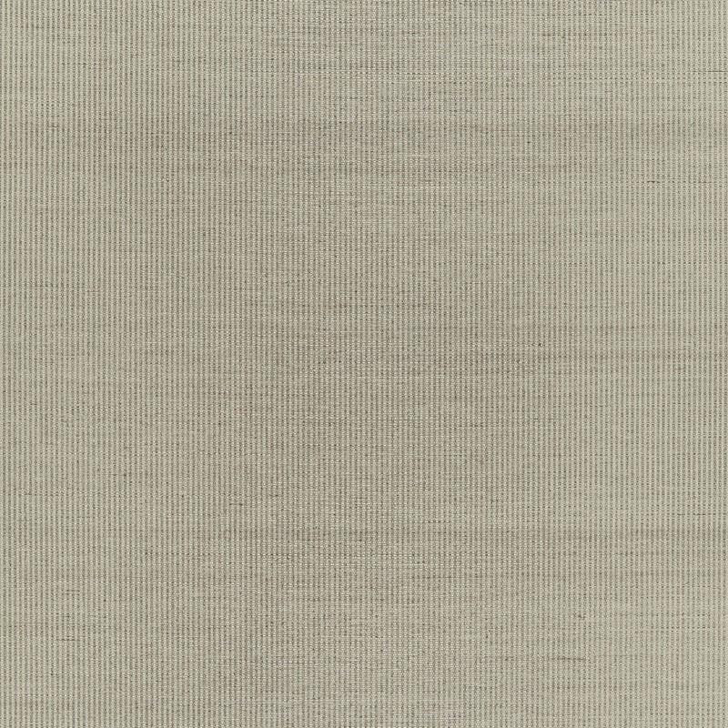 Harshaw Pinstripe Sisal Fog 5006162 by Schumacher Wallpaper Luxe Lodge - Fabric Carolina -