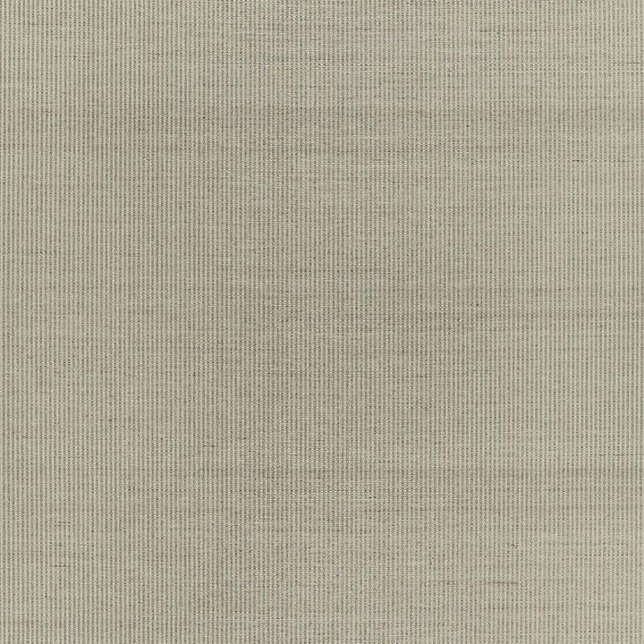 Harshaw Pinstripe Sisal Fog 5006162 by Schumacher Wallpaper Luxe Lodge - Fabric Carolina -