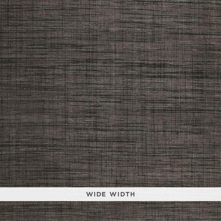 Weston Raffia Weave Charcoal 5006204 by Schumacher Wallpaper Quiet Beauty - Fabric Carolina -