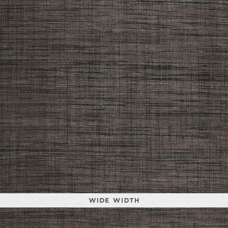 Weston Raffia Weave Charcoal 5006204 by Schumacher Designer Wallpaper Quiet Beauty - Swanky Fabrics -
