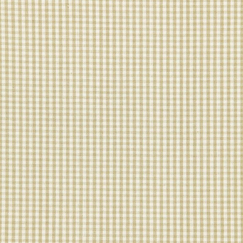 Barnet Cotton Check Flax 64620 by Schumacher Fabric Chroma - Fabric Carolina -