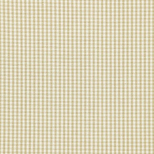 Barnet Cotton Check Flax 64620 by Schumacher Fabric
