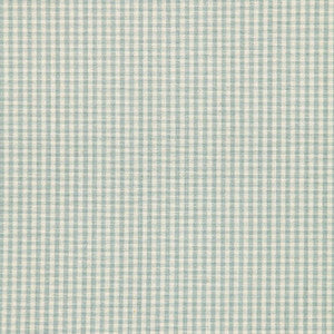 Barnet Cotton Check Aqua 64622 by Schumacher Fabric
