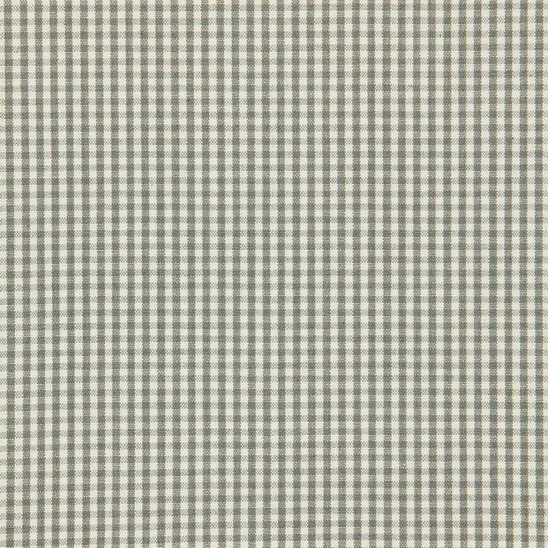 Barnet Cotton Check Nickel 64625 by Schumacher Designer Fabric Country Chic - Swanky Fabrics -