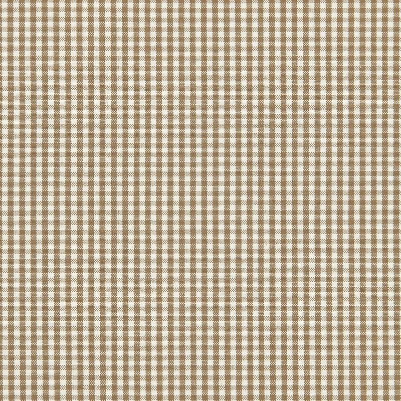 Barnet Cotton Check Mocha 64626 by Schumacher Fabric Chroma - Fabric Carolina -