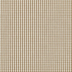 Barnet Cotton Check Mocha 64626 by Schumacher Fabric