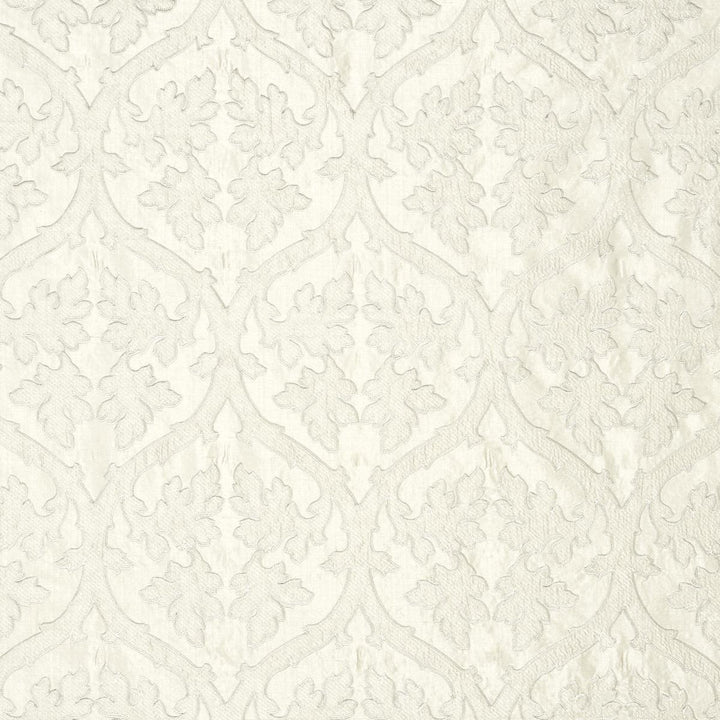 Ravenna Embroidery Silver 64743 by Schumacher Fabric Chroma 10.0" - Fabric Carolina -