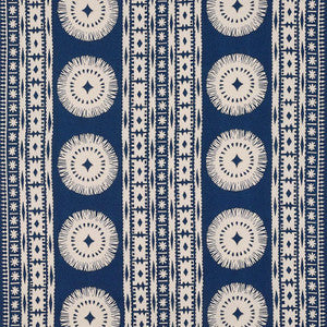 Bora Bora Print Marine 175841 by Schumacher Fabric