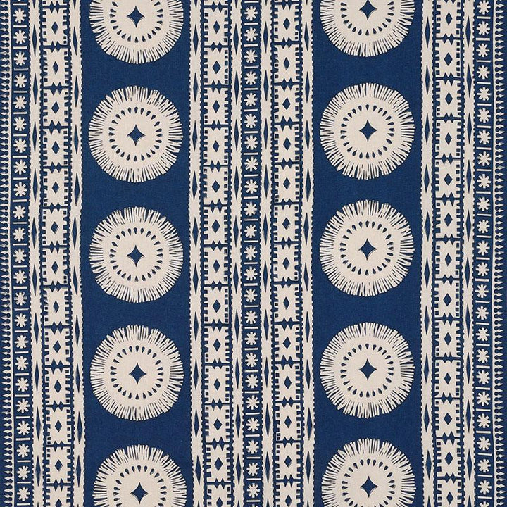 Bora Bora Print Marine 175841 by Schumacher Fabric Mary Mcdonald 52.0" - Fabric Carolina -