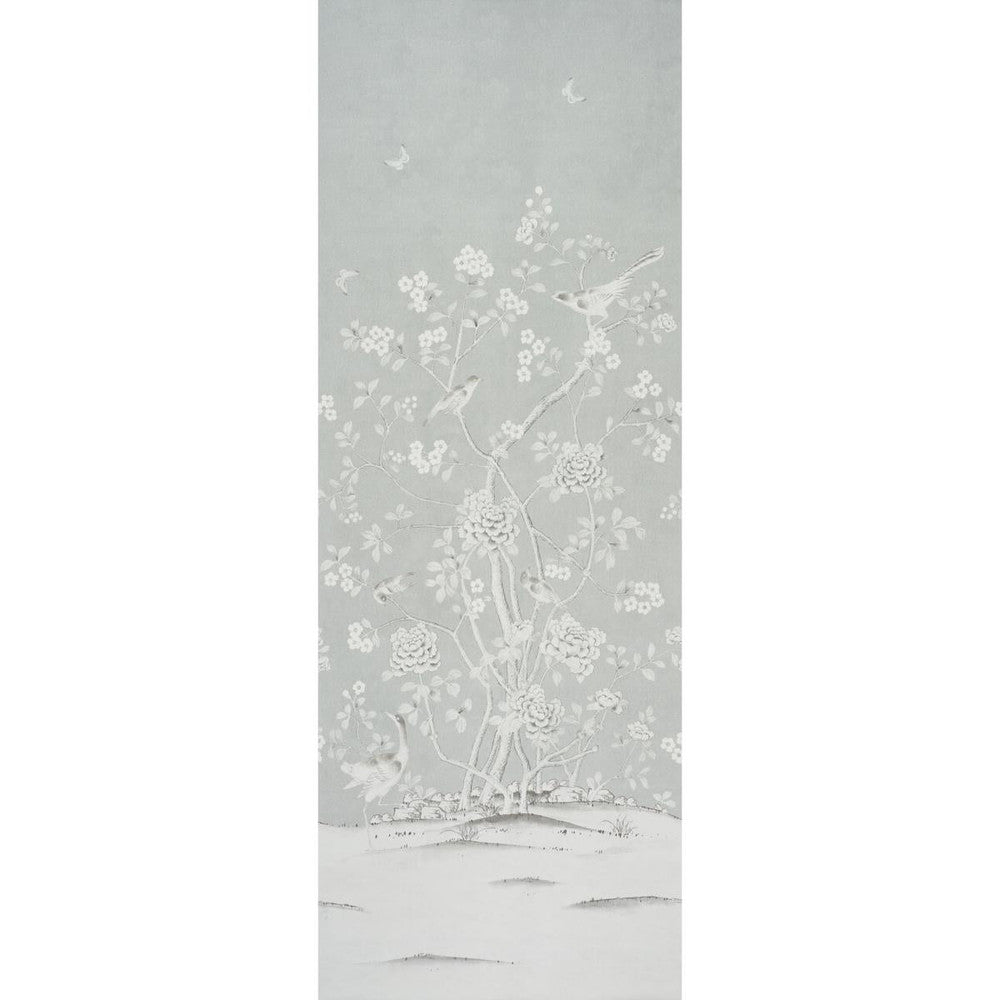 Chinois Palais Panel Grisaille 5007125 by Schumacher Designer Wallpaper Mary Mcdonald 51.75" - Swanky Fabrics -
