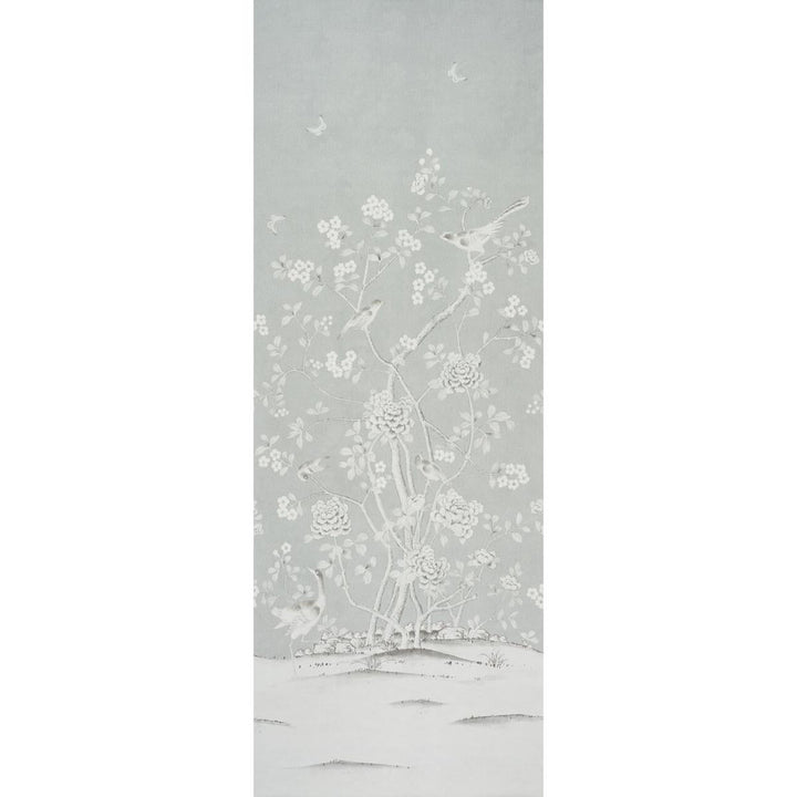Chinois Palais Panel Grisaille 5007125 by Schumacher Wallpaper Mary Mcdonald 51.75" - Fabric Carolina -