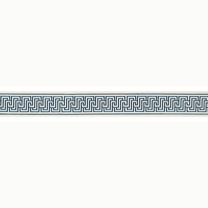 Labyrinth Tape Bleu 66143 by Schumacher Trim Mary Mcdonald 2.5" - Fabric Carolina -