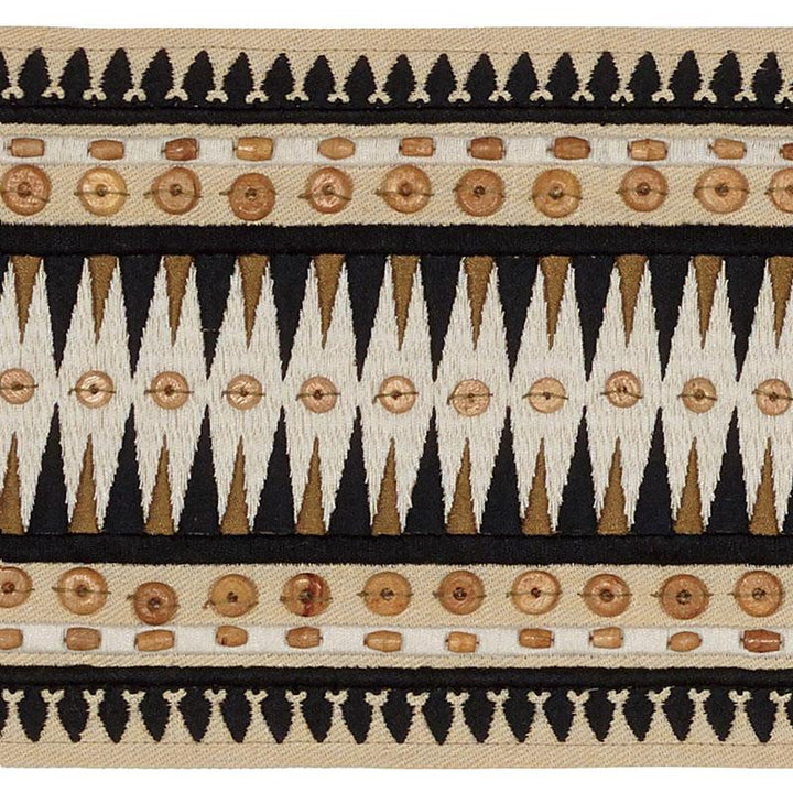 Tahiti Tape Lava Black 69310 by Schumacher Trim Mary Mcdonald - Fabric Carolina -