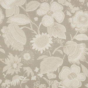 Tikki Garden Linen Sea Oyster 175850 by Schumacher Fabric