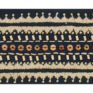 Tonga Tape Lava Black 69290 by Schumacher Trim
