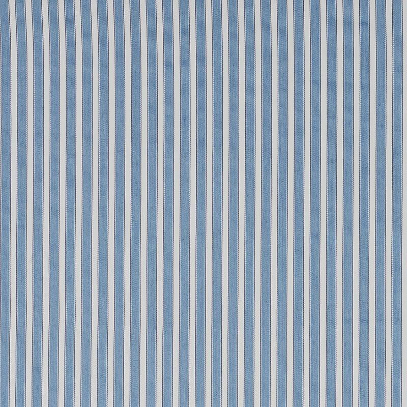 Antique Ticking Stripe Bleu 3475008 by Schumacher Designer Fabric Country Chic 1.0" - Swanky Fabrics -
