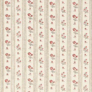 Cabanon Stripe Rouge 175960 by Schumacher Fabric