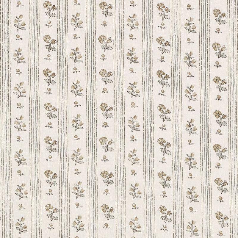 Cabanon Stripe Fawn 175962 by Schumacher Designer Fabric Country Chic 6.0" - Swanky Fabrics -