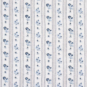 Cabanon Stripe Bleu 175963 by Schumacher Fabric