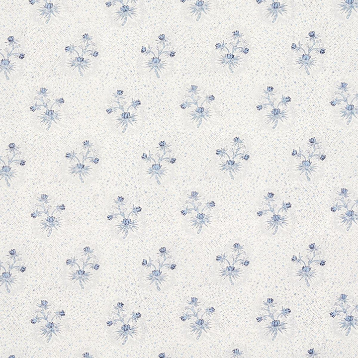 Cassis Floral Bleu 175971 by Schumacher Designer Fabric Country Chic 8.75" - Swanky Fabrics -