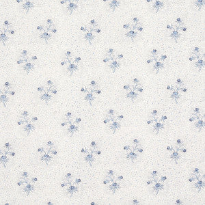 Cassis Floral Bleu 175971 by Schumacher Fabric