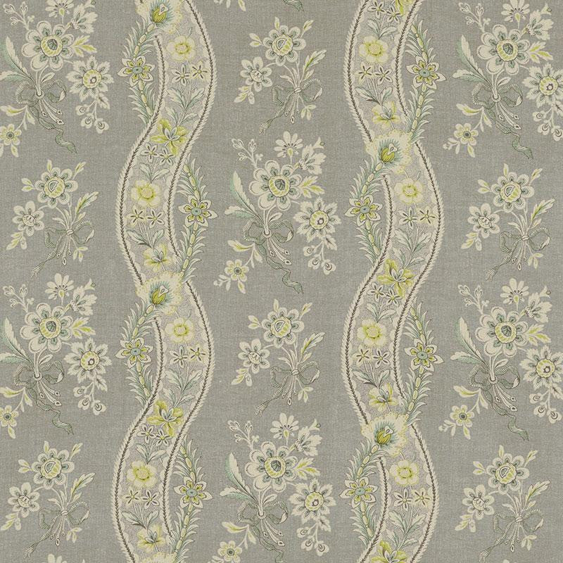 Le Castellet Grisaille & Jonquil 175981 by Schumacher Designer Fabric Country Chic 13.5" - Swanky Fabrics -