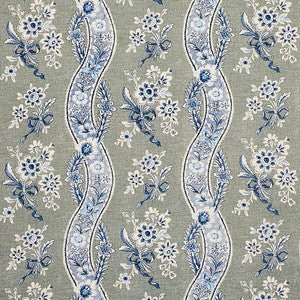 Le Castellet Gris & Bleu 175982 by Schumacher Fabric