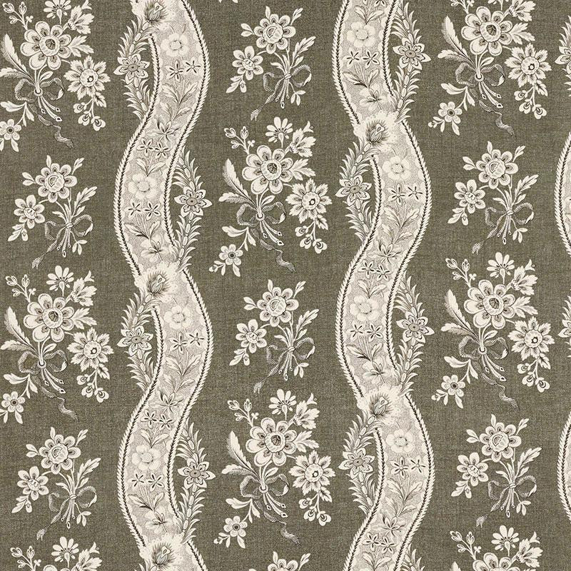 Le Castellet Brun 175983 by Schumacher Fabric Country Chic 13.5" - Fabric Carolina -