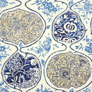 Katsugi Blues 5006960 by Schumacher Wallpaper