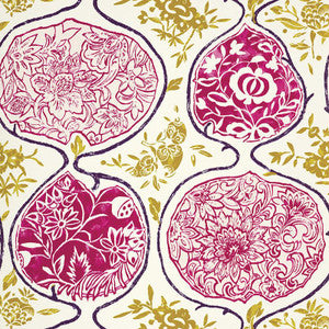 Katsugi Fuchsia & Chartreuse 5006963 by Schumacher Wallpaper