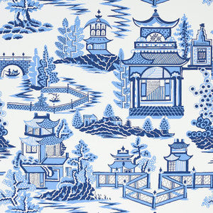 Nanjing Porcelain 5006911 by Schumacher Wallpaper